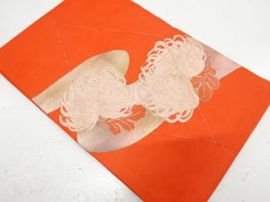 未使用品　絽　霞に菊模様織り出し　名古屋帯